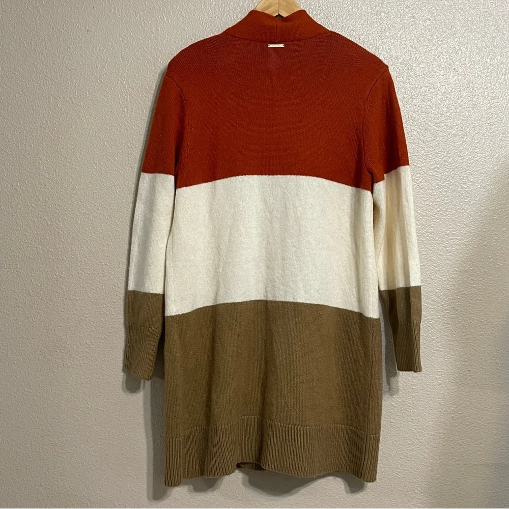 Michael Kors long Orange Cream‎ Cardigan Sweater